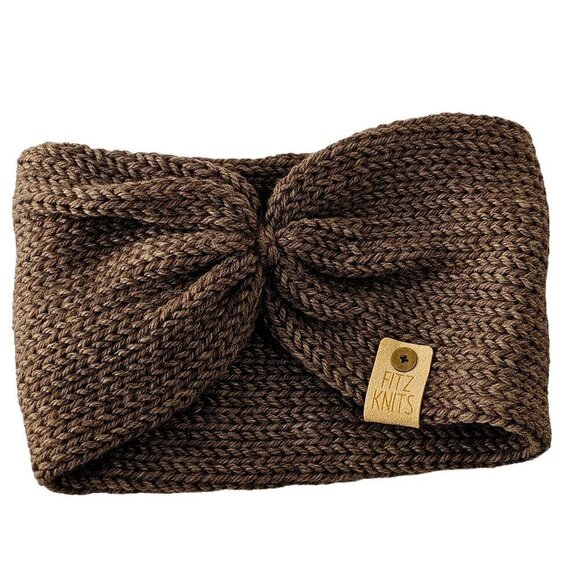 Fitz Knits 4 Pc Bundle 2 Headbands 2 Beanies Handknit Stocking Stuffer Gifts NEW - Picture 2 of 10